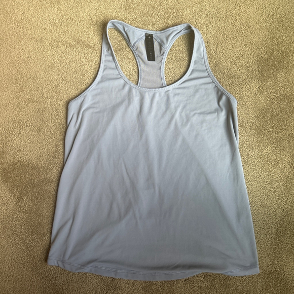 Women's Yogalicious Light Blue Racerback Tank Top L - Picture 1 of 4